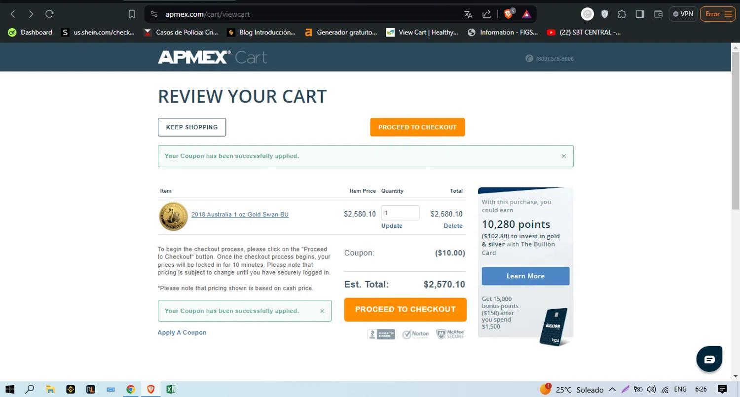 How to apply Apmex coupon code